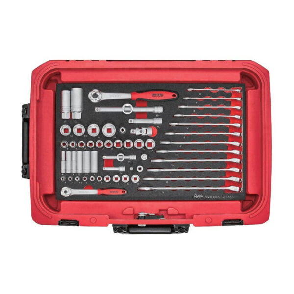 Draagbare Gereedschapsset EVA Teng Tools Gereedschap Complete Gevulde Set Gereeschap Steeksleutels Bitjes Doppenset Rustbuster 240.SCE1_